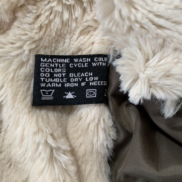 Green faux fur lined jacket - Picture 3 of 8